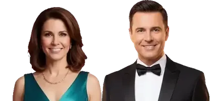 Linda en Vincent, AI-presentatoren